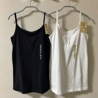 ムジルシリョウヒン(MUJI (無印良品))のMUJI 無印良品　ストレッチ天竺編みキャミソール　2枚セット(キャミソール)