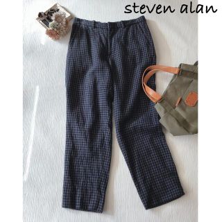 スティーブンアラン(steven alan)のスティーブンアラン　ウールチェックパンツ(カジュアルパンツ)