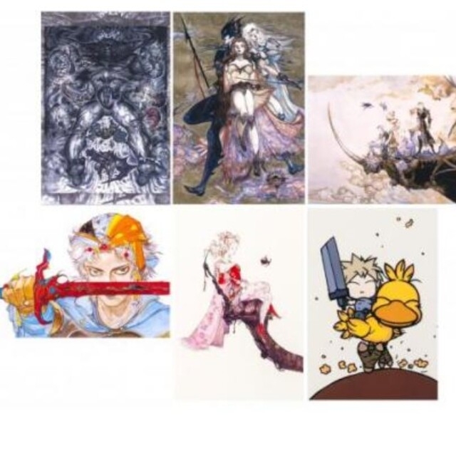 天野喜孝　ポストカード6枚　FFダークサイド エンタメ/ホビーのコレクション(印刷物)の商品写真