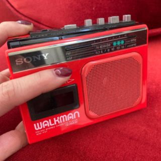 SONY WALKMAN WM-F57；【美品】'80s ステレオラジカセ