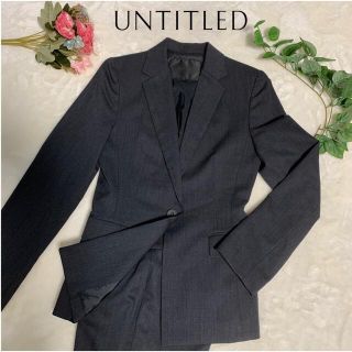 アンタイトル(UNTITLED)の定価79,800円⭐️極美品untitledパンツスーツセットアップチャコール(スーツ)