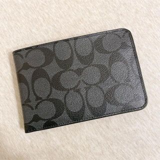 コーチ(COACH)の【新品未使用、値下げ不可】COACHメンズ財布(コインケースなし)(折り財布)