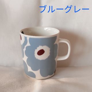 マリメッコ(marimekko)のマリメッコ　ウニッコ　マグカップ　ブルーグレー(食器)