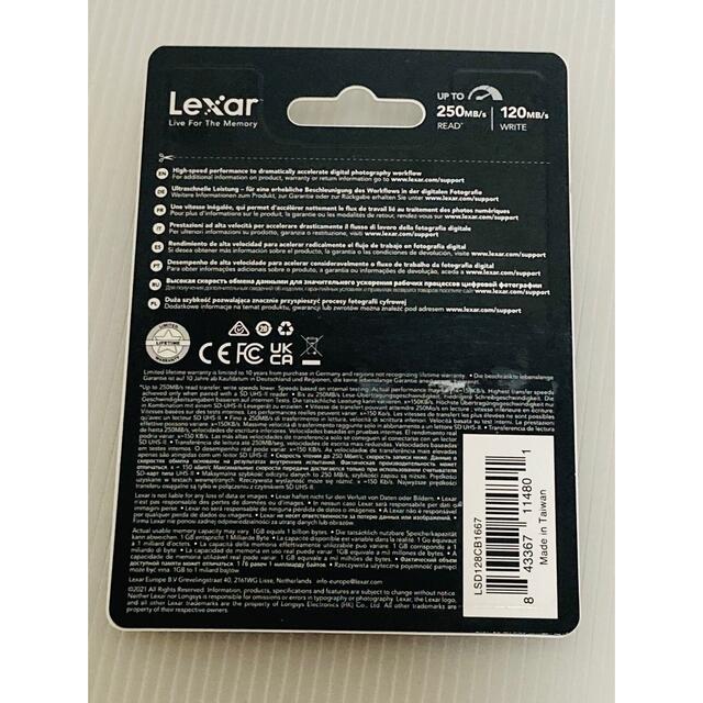SDカード Lexar 128GB 1667x SDXC 250MB/s