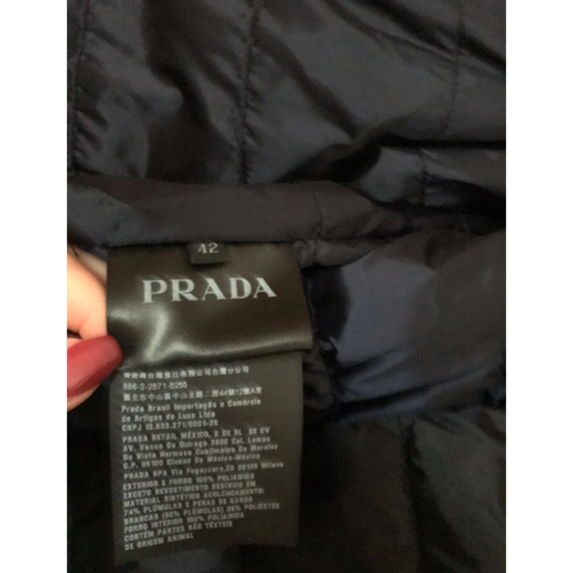 PRADA - クリーニング済 美品 プラダ ノーカラー ダウンの通販 PRADA - クリーニング済 美品 プラダ ノーカラー ダウンの通販