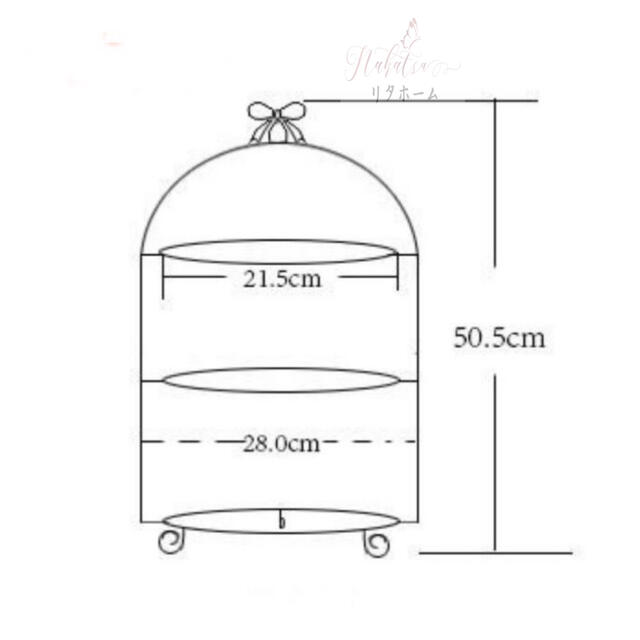 ケーキスタンド 3段セットおしゃれ アフタヌーンティーセット金 ...