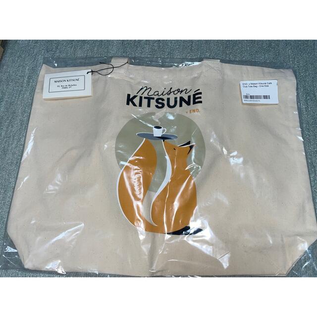 MAISON KITSUNE'(メゾンキツネ)のメゾンキツネ カフェ クラブ × END. トートバッグ メンズのバッグ(トートバッグ)の商品写真