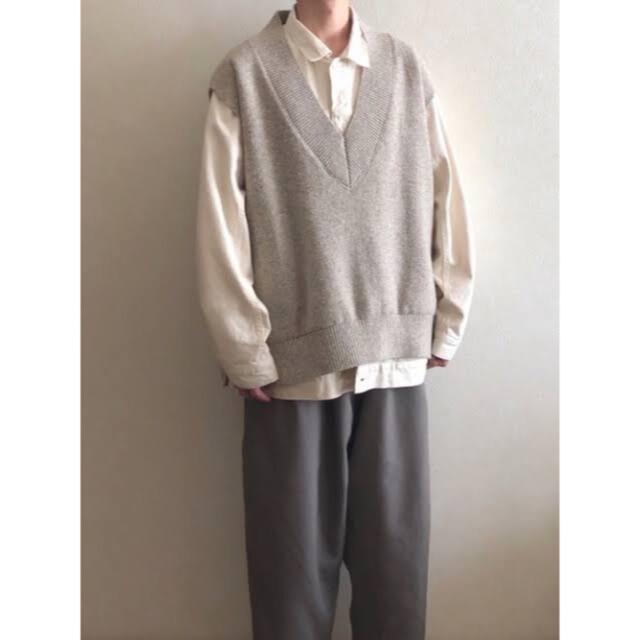 UNUSED V-NECK KNIT VEST  Vネック ベスト サイズ1