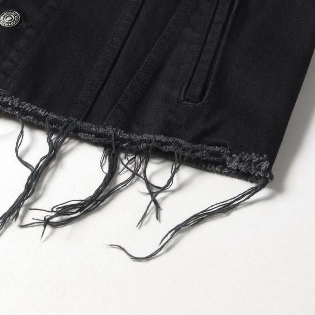 Levi's(リーバイス)のorslow オアスロウ　デニムジャケット　ブラック　カットオフ　3rd メンズのジャケット/アウター(Gジャン/デニムジャケット)の商品写真