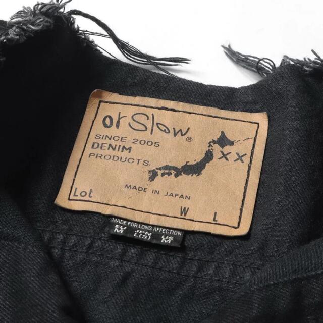 Levi's(リーバイス)のorslow オアスロウ　デニムジャケット　ブラック　カットオフ　3rd メンズのジャケット/アウター(Gジャン/デニムジャケット)の商品写真
