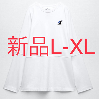 ザラ(ZARA)の新品　ADERERROR ZARA  プレミアムコットンTシャツ アーダー(Tシャツ(長袖/七分))