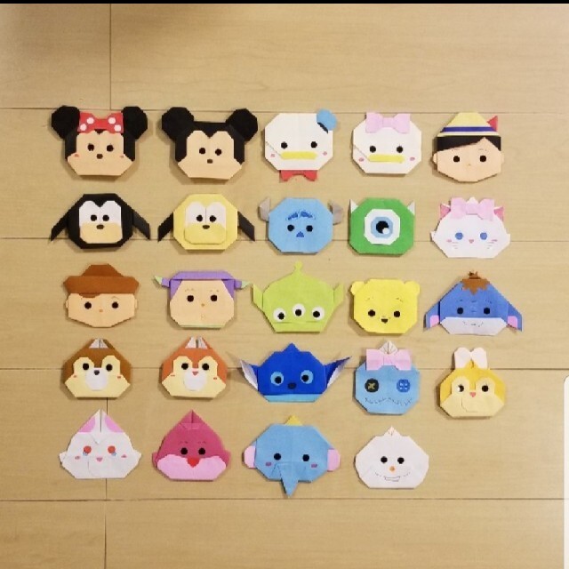 ツムツム 折り紙 壁面 ハンドメイドの素材/材料(各種パーツ)の商品写真