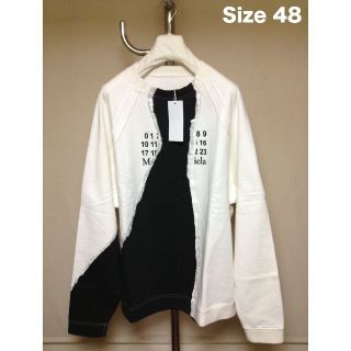 マルタンマルジェラ(Maison Martin Margiela)の新品 48 マルジェラ 20ss ナンバリング ロゴスウェット 1877(スウェット)