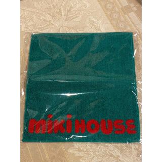 ミキハウス(mikihouse)のミキハウス　MIKIHOUSE ハンドタオル　ハンカチタオル　タオル緑　赤　(タオル/バス用品)