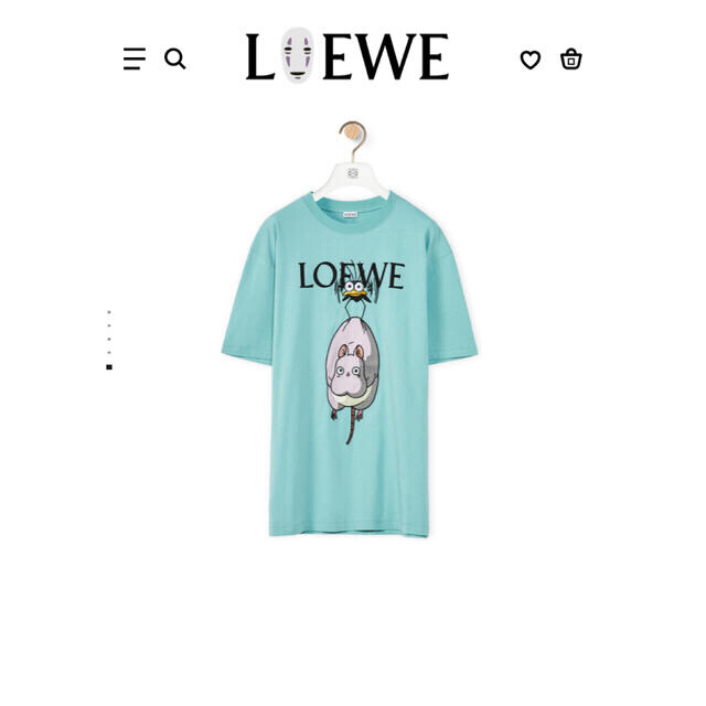 トップスLOEWE ジブリ 千と千尋の神隠し Tシャツ 新品未着用　xs 完売