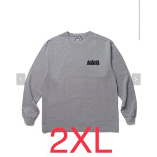 舐達麻 LOGO 刺繍 L/S TEE BADSAIKUSH GRAY(Tシャツ/カットソー(七分/長袖))