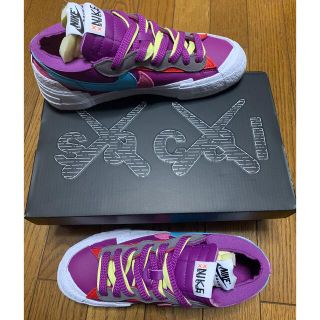 ナイキ(NIKE)のNike sacai KAWS Blazer Low Purple Dusk(スニーカー)