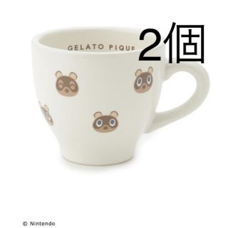 ジェラートピケ(gelato pique)の【あつまれ どうぶつの森】つぶまめマグカップ(グラス/カップ)