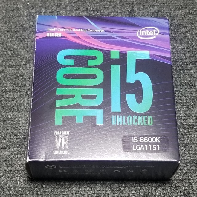 Core i5-8600k BOX Intel CPU LGA1151 第8世代 PCパーツ