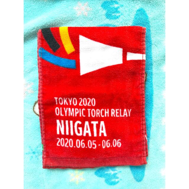コカ・コーラ(コカコーラ)の東京オリンピック　タオル　コカコーラ　新潟 エンタメ/ホビーのコレクション(ノベルティグッズ)の商品写真