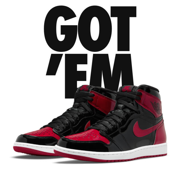 靴/シューズNike Air Jordan 1 High OG "Patent Bred"