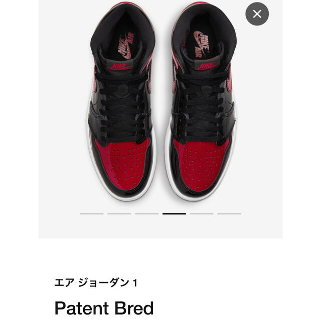 NIKE(ナイキ)のNIKE AIR JORDAN 1 HIGH OG “PATENT BRED” メンズの靴/シューズ(スニーカー)の商品写真