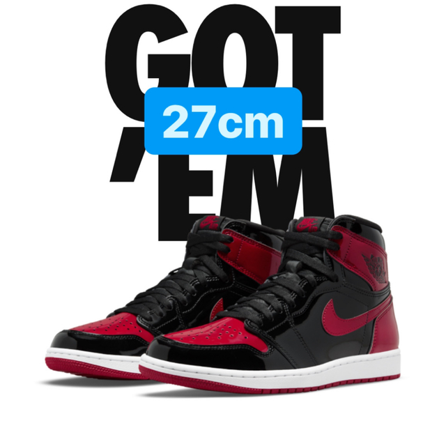 Air Jordan 1 Patent Bred 27.0cm