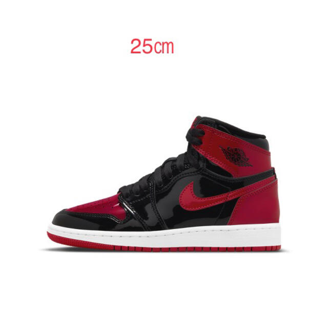 NIKE Air Jordan 1 OG Patent Bred 25㎝エアジョーダン1