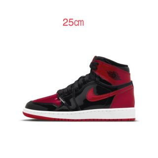 ナイキ(NIKE)のNIKE Air Jordan 1 OG Patent Bred 25㎝(スニーカー)