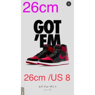 ナイキ(NIKE)のジョーダン 1 jordan1 high OG Patent Bred(スニーカー)