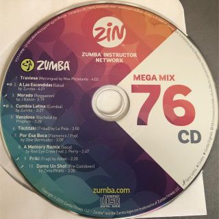 ズンバ(Zumba)のzumba メガミックス　megamix76 CD ズンバ(クラブ/ダンス)