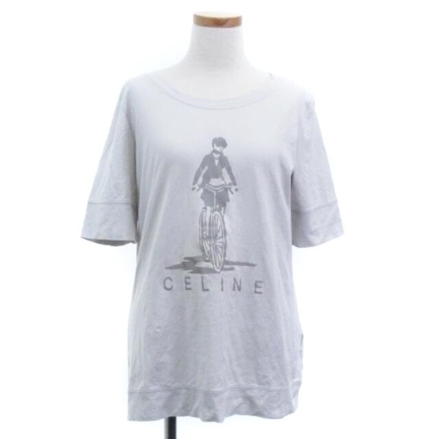 celine(セリーヌ)のセリーヌ CELINE Ｔシャツ カットソー 半袖 プリント グレー系 L レディースのトップス(Tシャツ(長袖/七分))の商品写真