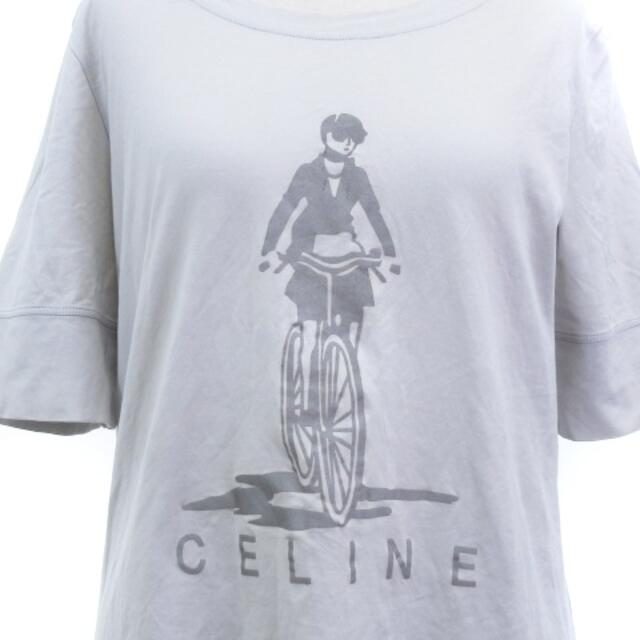 celine(セリーヌ)のセリーヌ CELINE Ｔシャツ カットソー 半袖 プリント グレー系 L レディースのトップス(Tシャツ(長袖/七分))の商品写真