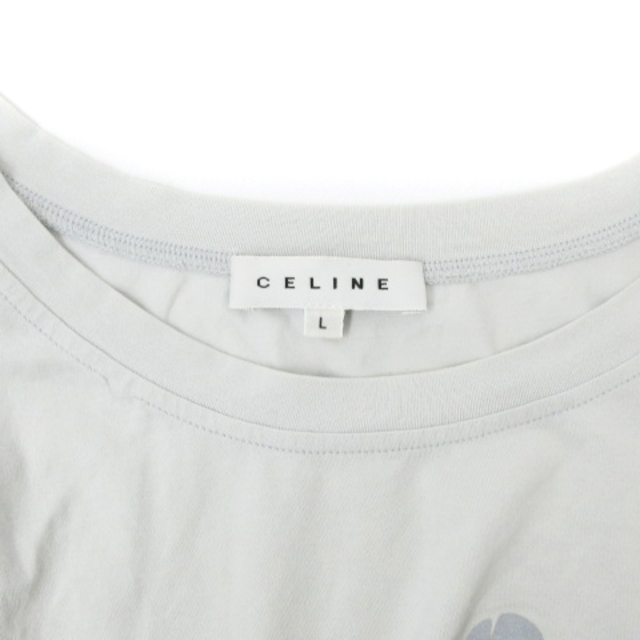 celine(セリーヌ)のセリーヌ CELINE Ｔシャツ カットソー 半袖 プリント グレー系 L レディースのトップス(Tシャツ(長袖/七分))の商品写真