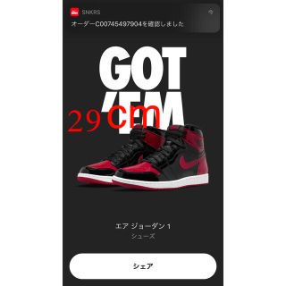 ナイキ(NIKE)のBOSSさん専用　　　PATENT BRED パテントブレッド(スニーカー)