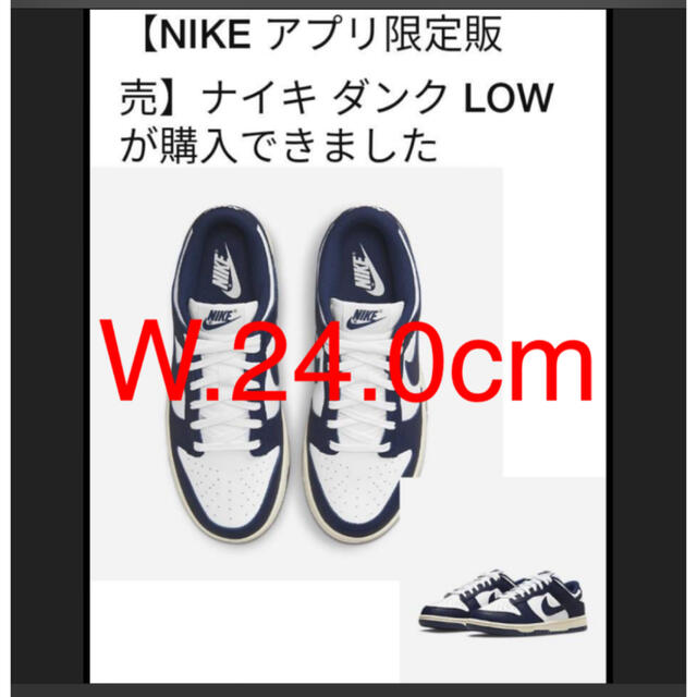 NIKE(ナイキ)のNike ナイキ ウィメンズ ダンク ロー "ヴィンテージ ネイビー" レディースの靴/シューズ(スニーカー)の商品写真