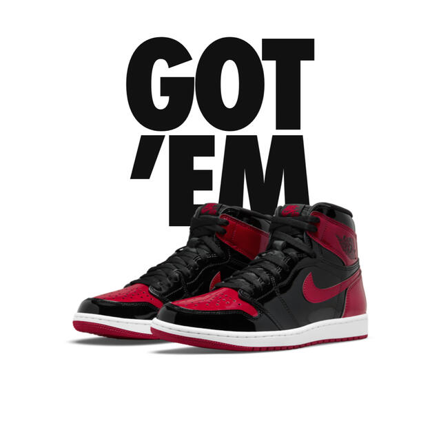 メンズAir Jordan 1 Patent Bred 27cm