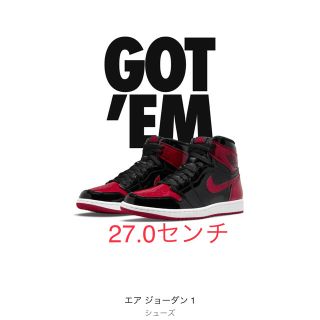 ナイキ(NIKE)のNIKE AJ1 Patent Bred  エアジョーダン(スニーカー)