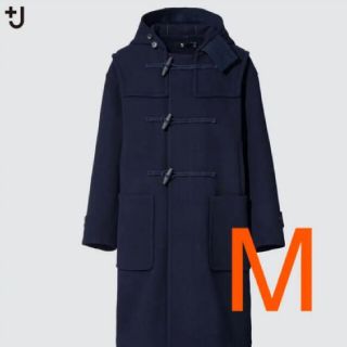 ユニクロ(UNIQLO)のユニクロ +J ウールオーバーサイズダッフルコー NAVY 2021AW(ダッフルコート)