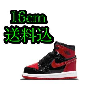 ナイキ(NIKE)のNike TD Air Jordan 1 High OG Patent Bred(スニーカー)