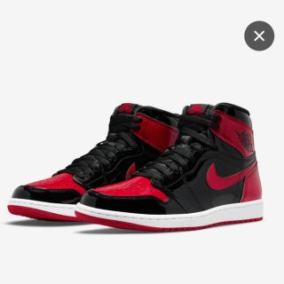 ナイキ(NIKE)のNIKE JORDAN1 RETRO HIGH OG Patent Bred (スニーカー)