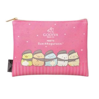 GODIVA ポーチ　すみっコぐらし　バレンタイン　チョコ(キャラクターグッズ)