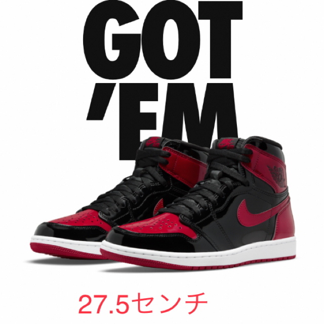 エアジョーダン1 Patent Bred 27.5センチ