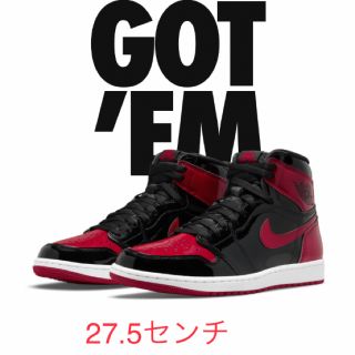 ナイキ(NIKE)のエアジョーダン1 Patent Bred 27.5センチ(スニーカー)