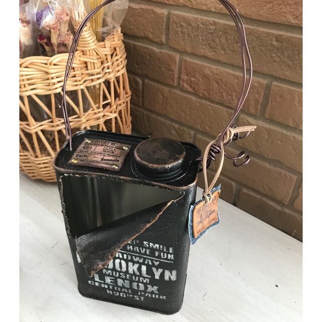 フラワー/ガーデンリメイク缶　ジャンク塗料缶