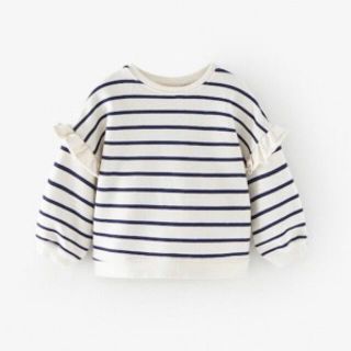 ザラキッズ(ZARA KIDS)の週末限定値下げ！【ZARA KIDS】マリンストライプ柄スウェット(Tシャツ/カットソー)