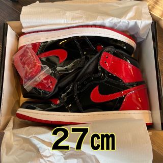 ナイキ(NIKE)の【新品】NIKE AJ1 RETRO HIGH OG “Patent Bred”(スニーカー)