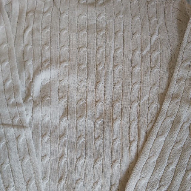 トップスラルフローレン ロゴ刺繍 コットン ケーブルニット セーター Lサイズ