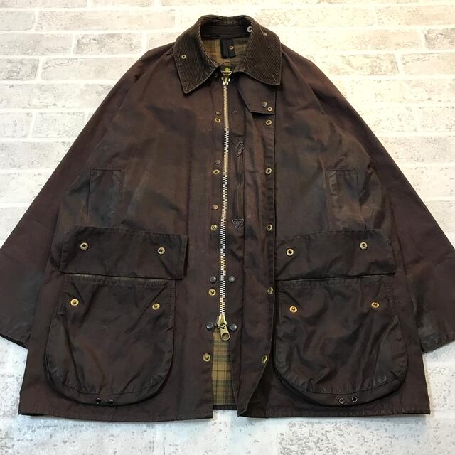 Barbour - 希少色ラスティック 90s 旧3クラウン バブアー ビュー