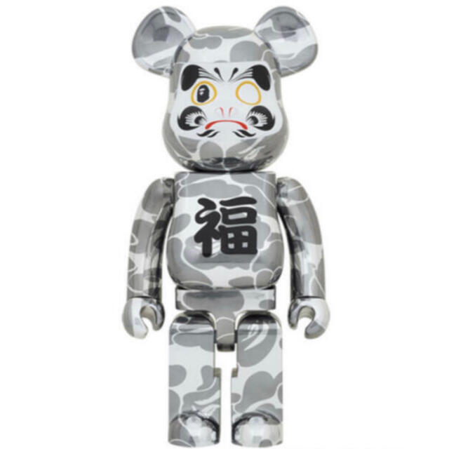 最も完璧な BE@RBRICK - TOY MEDICOM BAPE ベアブリック 1000% 銀
